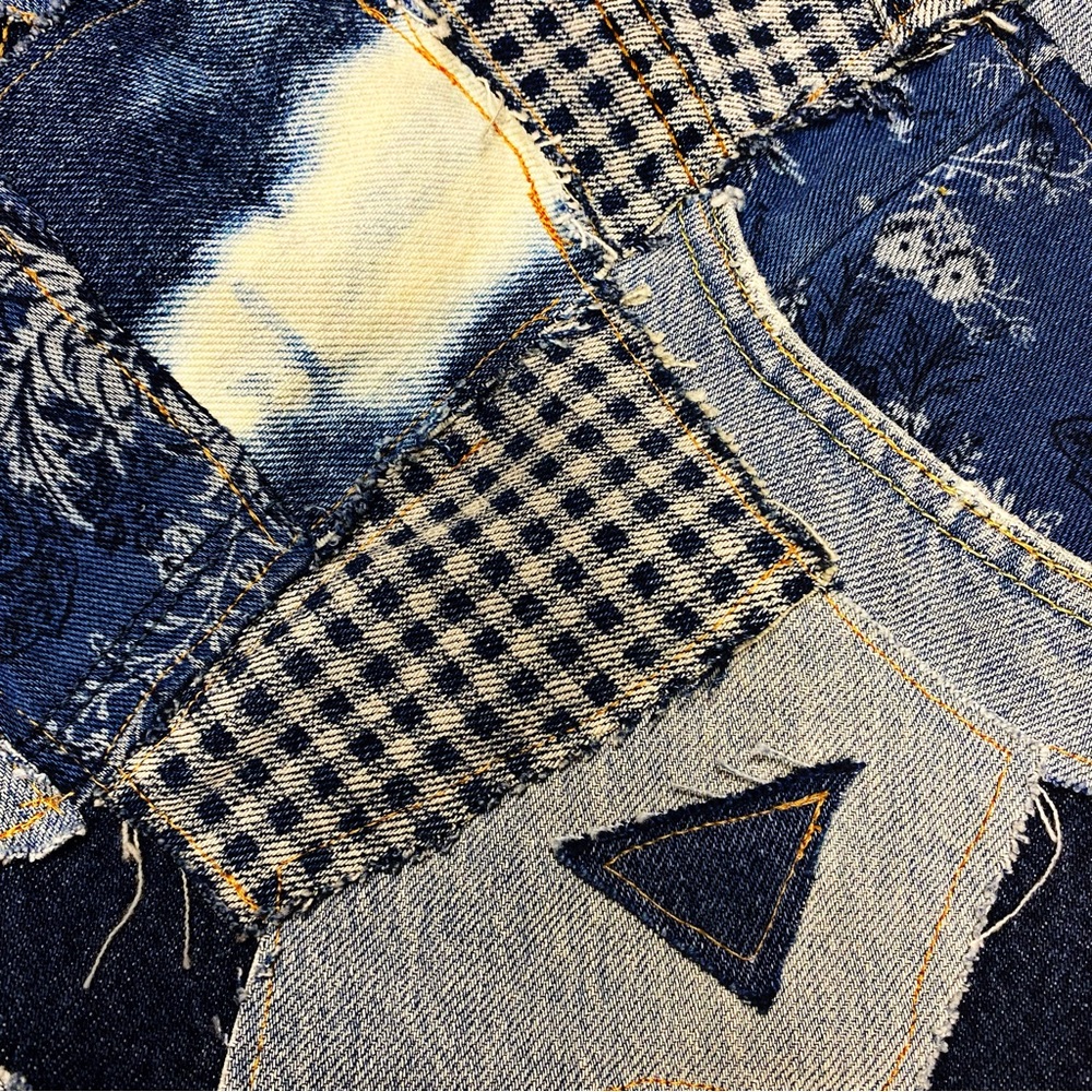 Denim patchwork jeans - Picture 8 of 10